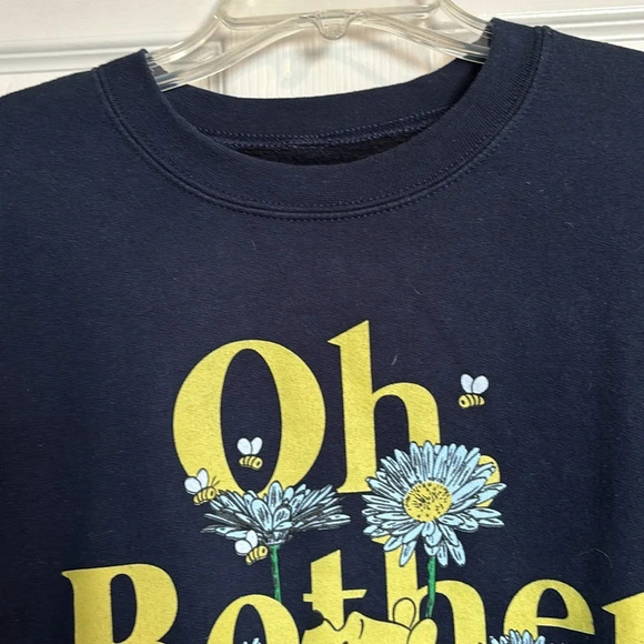 Disney Winnie the Pooh Oh Bother women’s blue sweatshirt size medium - Picture 2 of 6